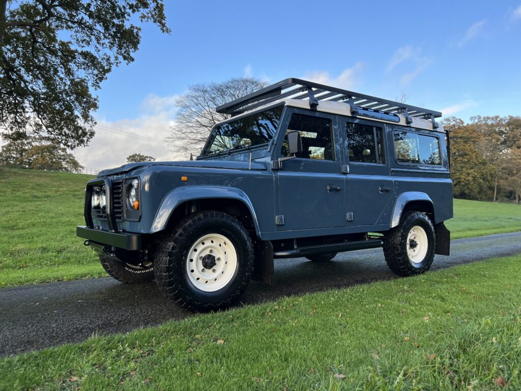 Land Rover Defender 110 - Ales Blue with Rack | TATC